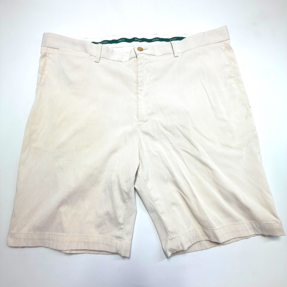 Bobby Jones Seersucker Golf Shorts Mens 40‎ Beige Striped